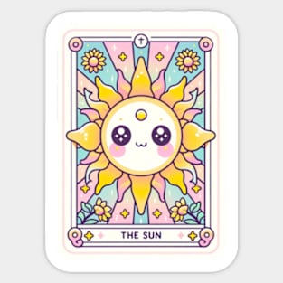 The Sun Tarot Card Kawaii Pastel Goth Anime Cute Sticker